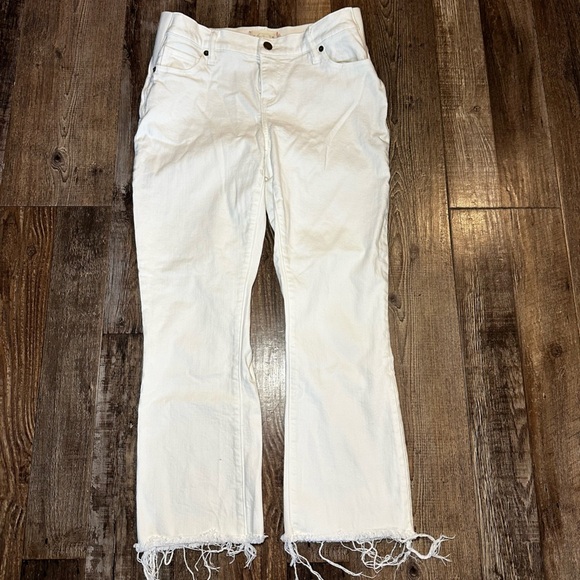 Hatch The Crop Maternity Jean in True White Size 26 - Picture 3 of 5